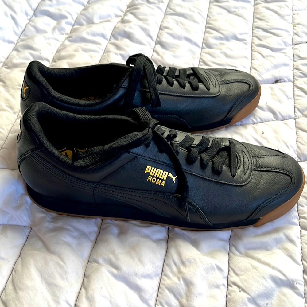 Puma Roma Men’s Size 13 Black and Gold